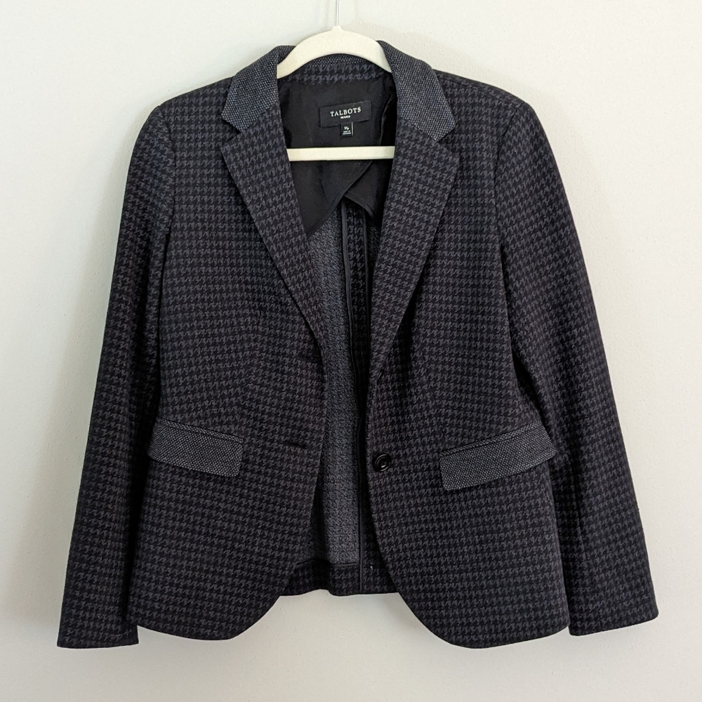 Houndstooth Pattern Blazer - Picture 3 of 6